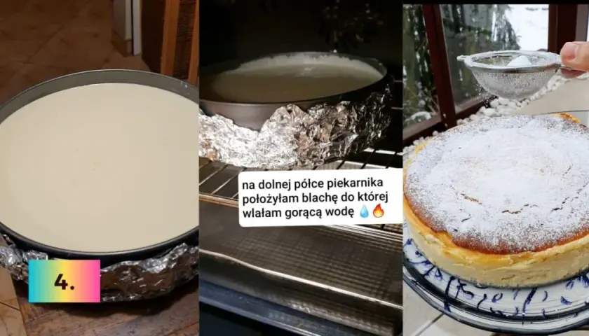 Ile piec sernik w 160 stopniach, aby uniknąć pękania i opadania